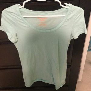 Simple and Plain AE Tee- Mint green